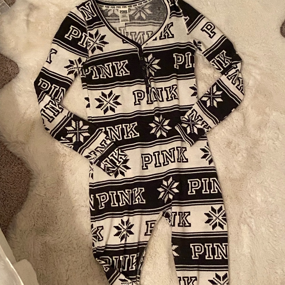 Victoria Secret Y2k  PINK thermal onesie